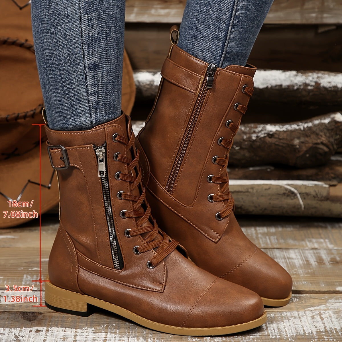Karina – Botine de Damă din Piele cu Fermoar Lateral Confortabile