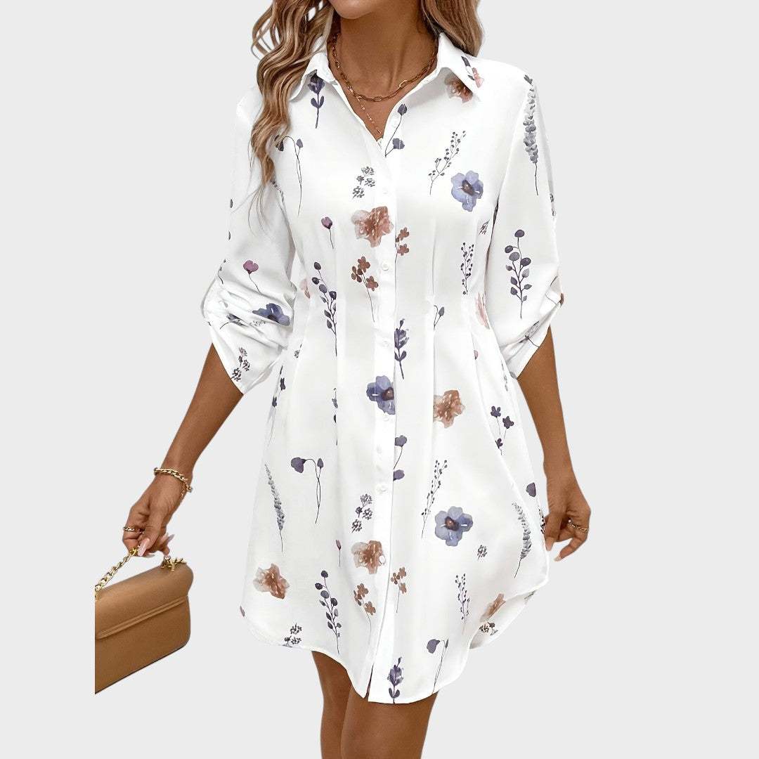 Noémia | Rochie Camasa Florală Elegantă