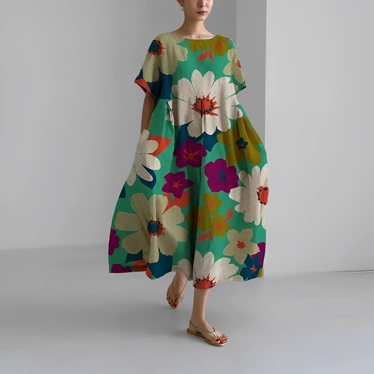 Flaurien – Rochie de vară damă, croială ajustată, material ușor și respirabil