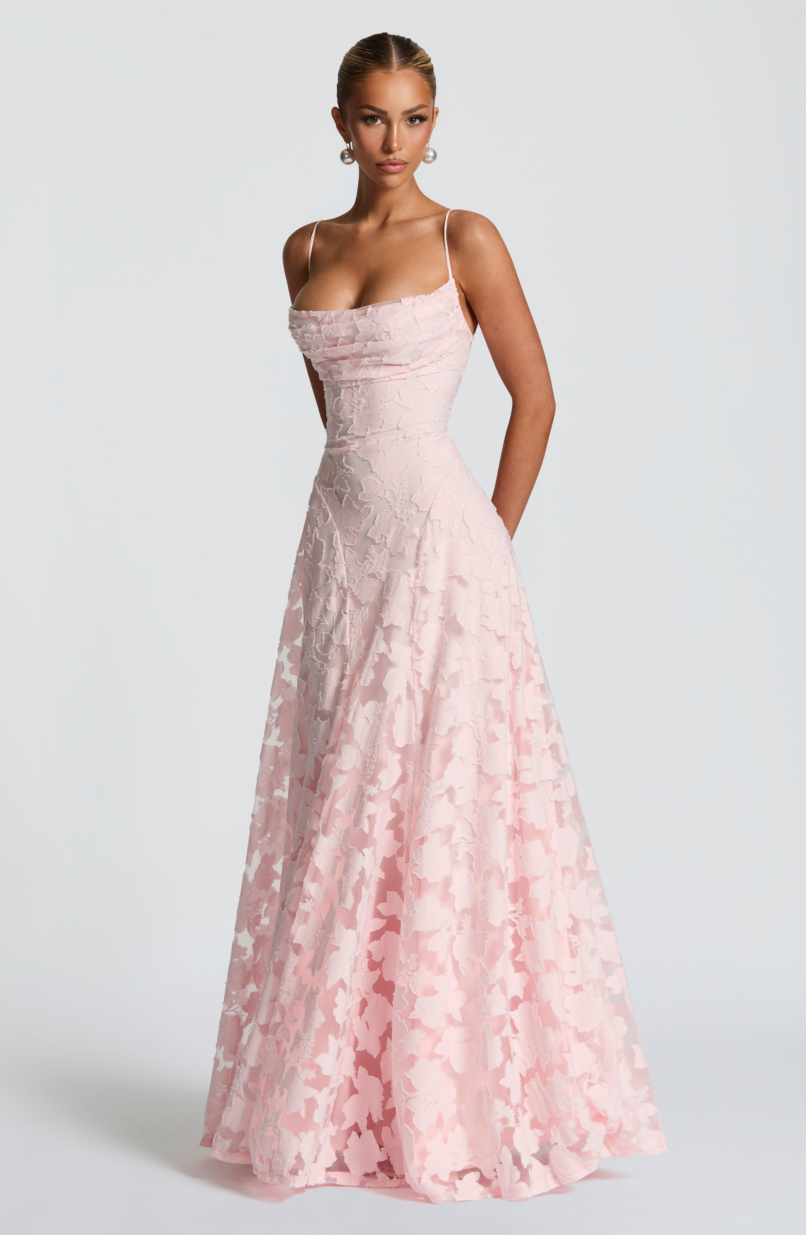 Francisa – Rochie Maxi de Damă cu Corset din Dantelă Elegant