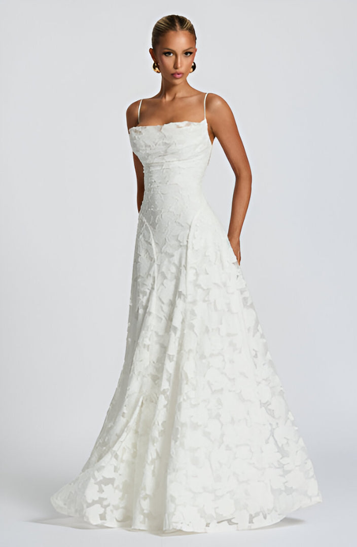 Franciszka | Rochie maxi din dantelă