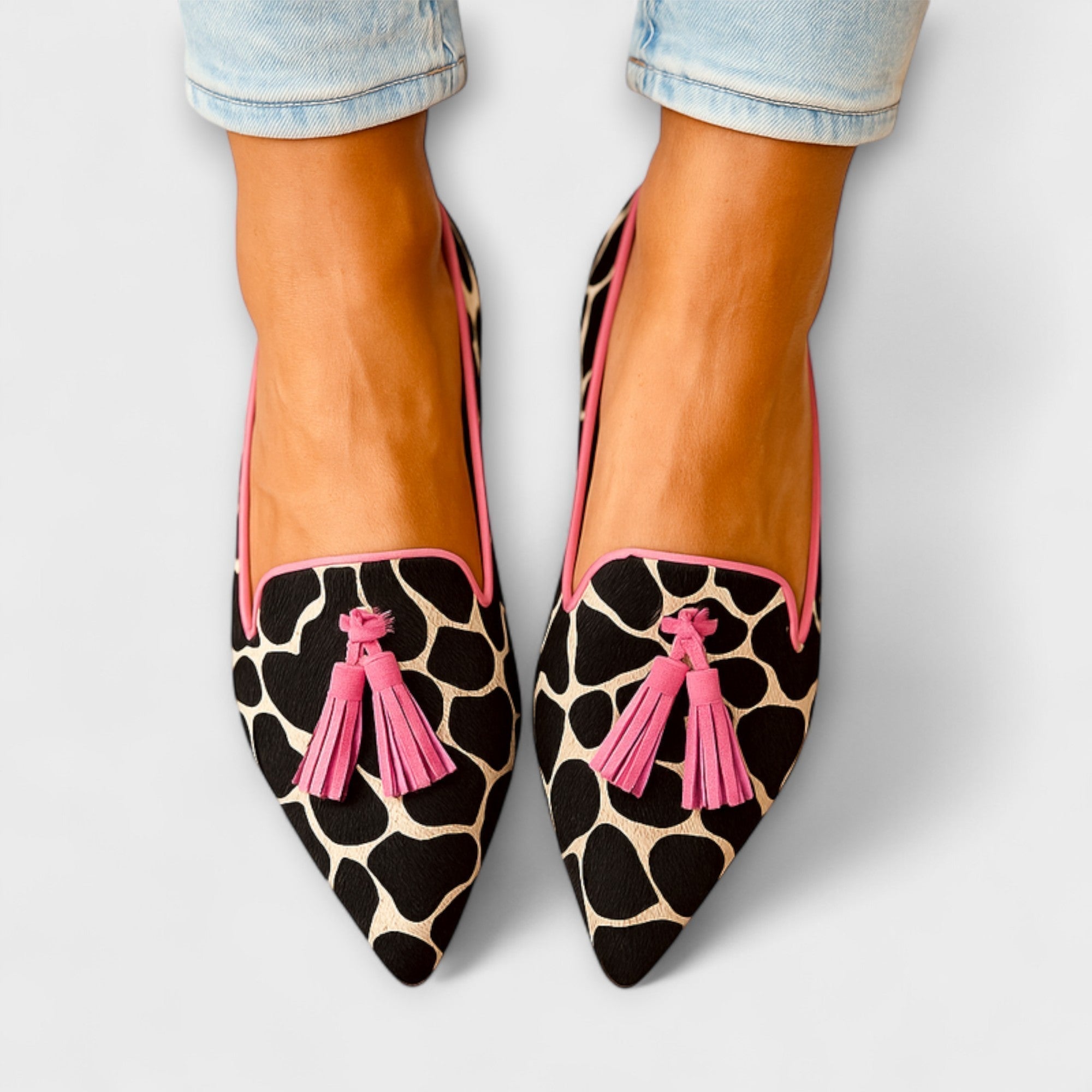 Julia – Pantofi Loafers Eleganți Slip-On cu Ciucuri