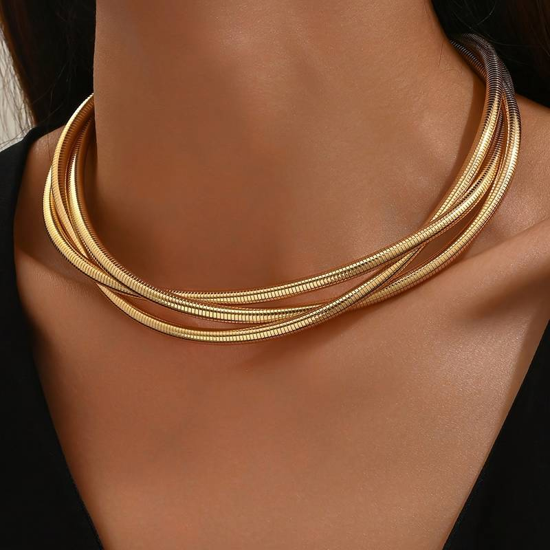 Colier Vintage Stratificat Aurit