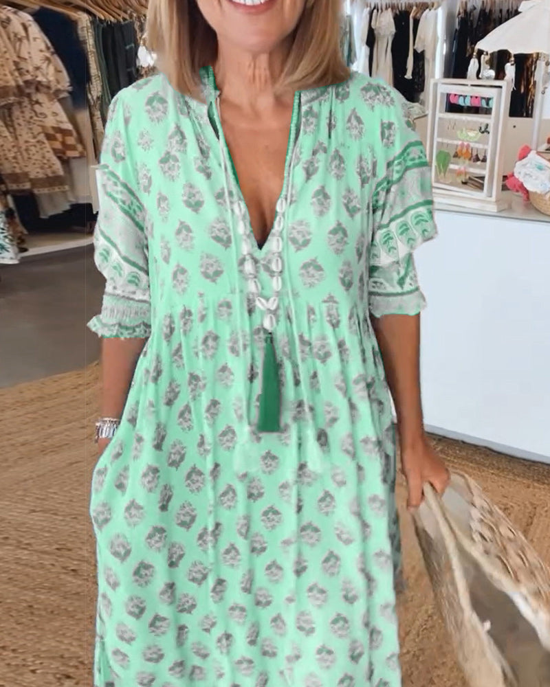 Isla – Rochie de Damă Elegantă cu Decolteu în V