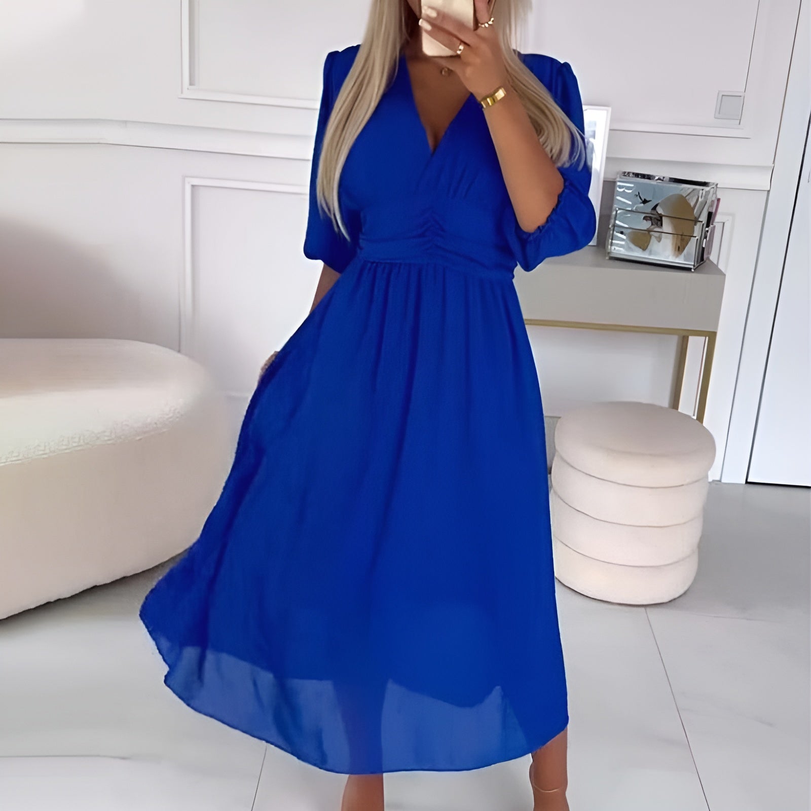Chloe | Rochie din Chiffon Ușor de Mătase