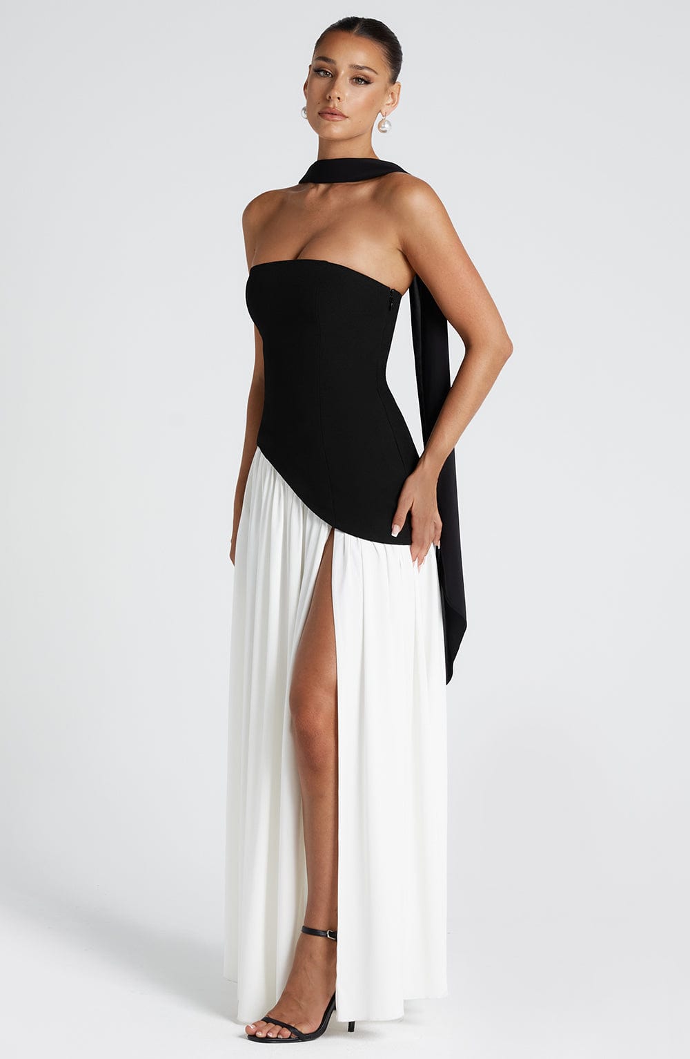 Tessa – Rochie Maxi de Damă Elegantă cu Bust Fără Bretele