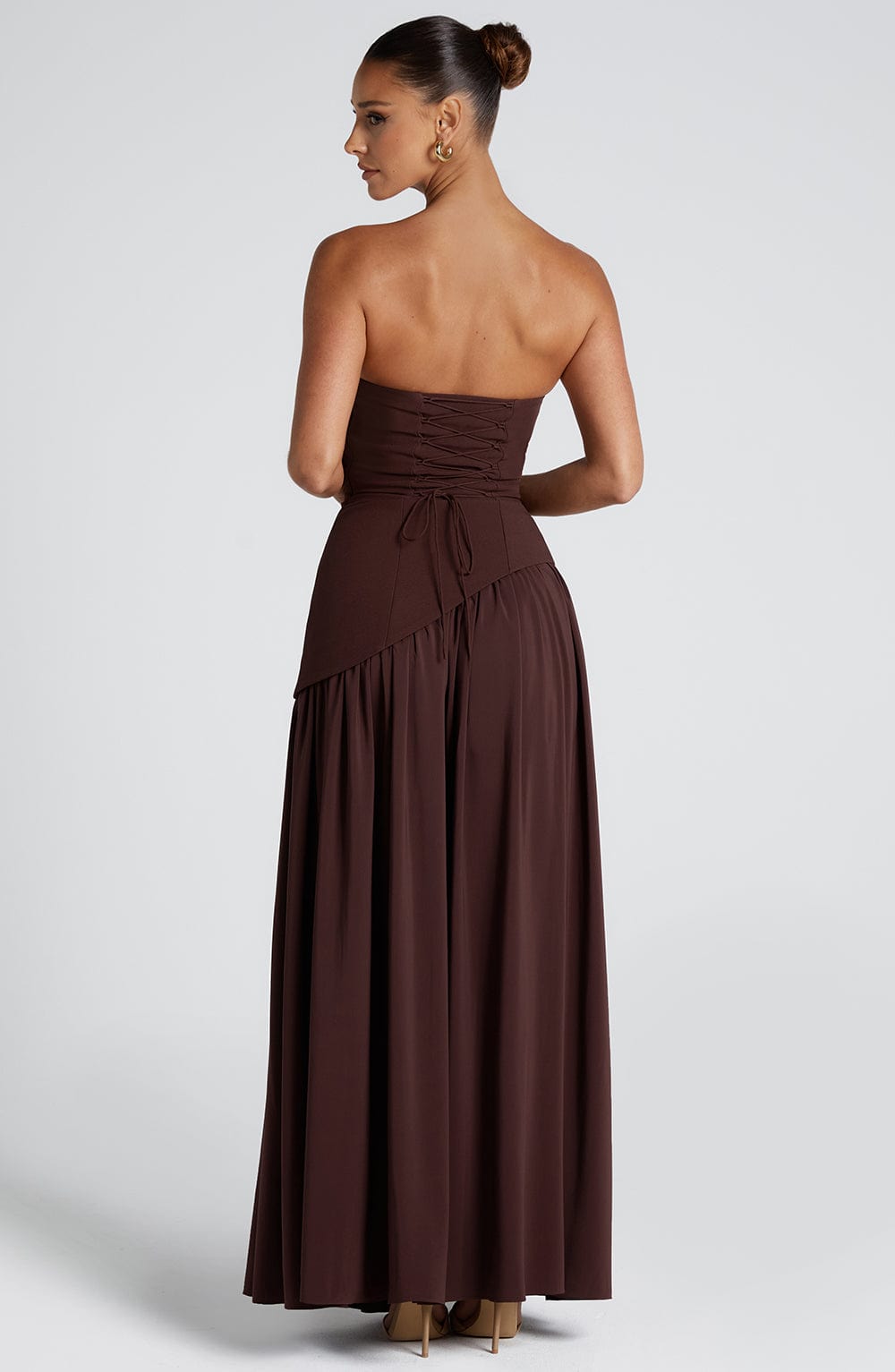 Tessa – Rochie Maxi de Damă Elegantă cu Bust Fără Bretele