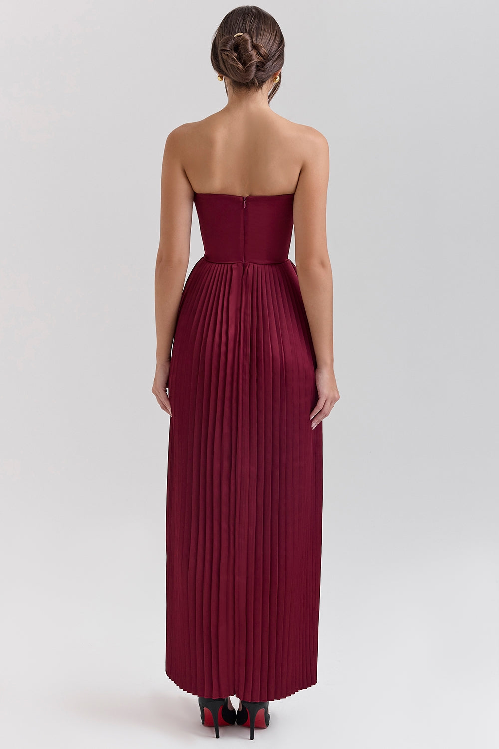 Orielle – Rochie de Damă Maxi Elegantă Drape Bloom