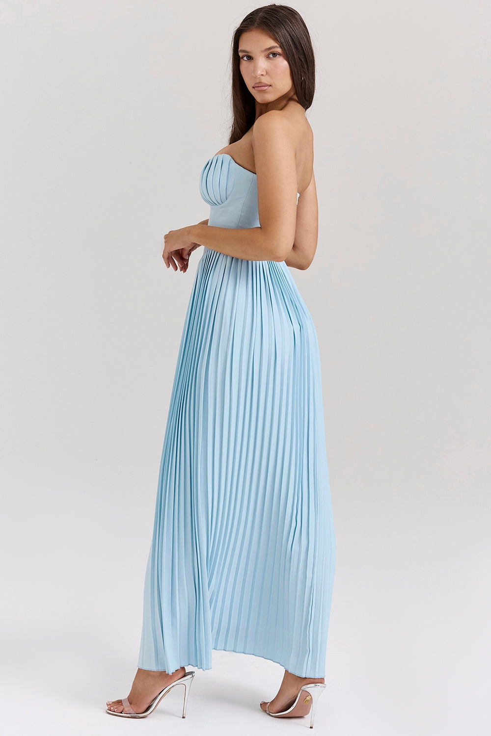 Orielle – Rochie de Damă Maxi Elegantă Drape Bloom