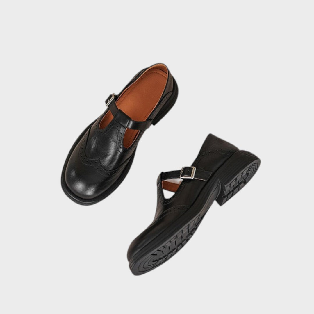 Alexandra – Pantofi Mary Jane Eleganți din Piele pentru Damă