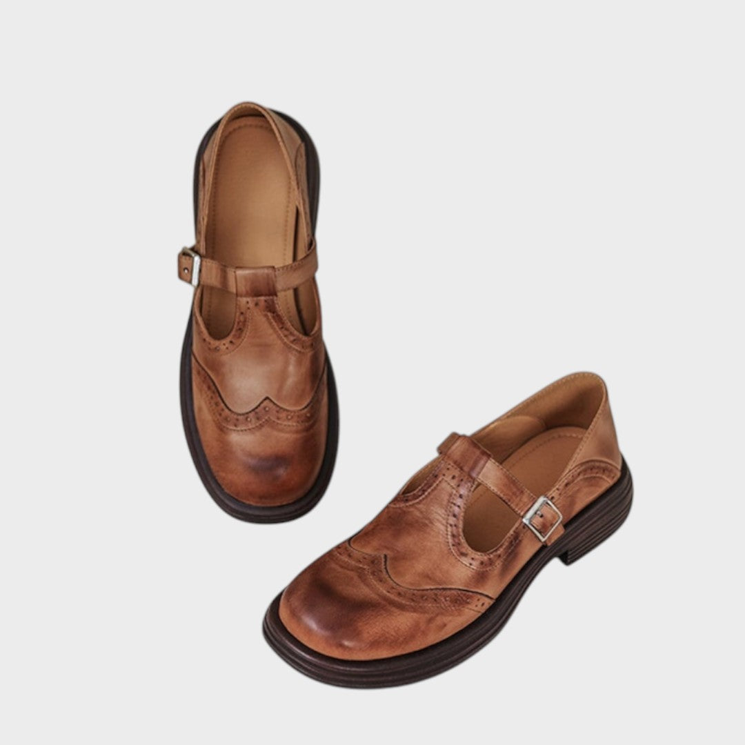 Alexandra – Pantofi Mary Jane Eleganți din Piele pentru Damă