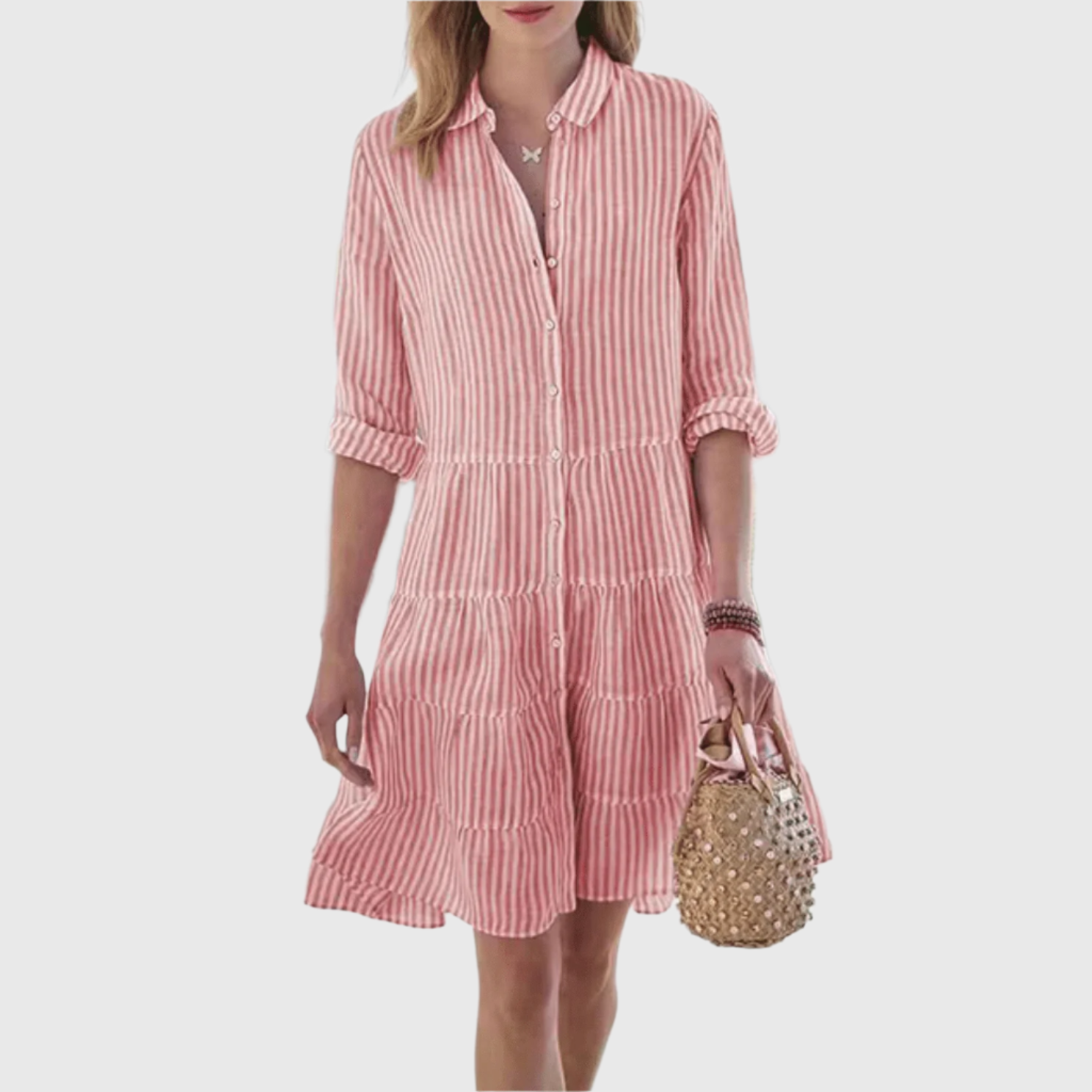Judith - Rochie cu Dungi Ușoare