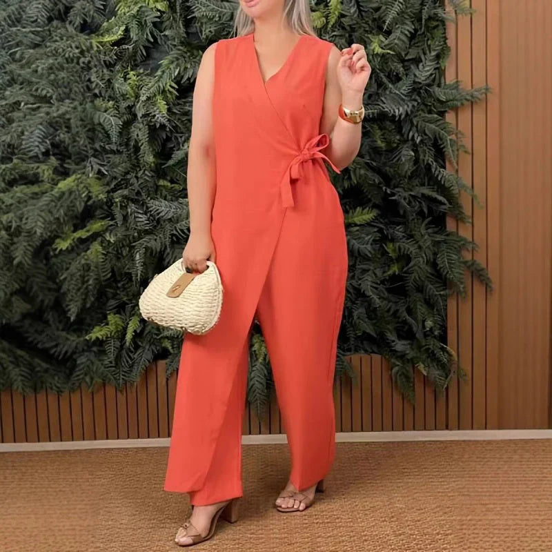 Inès | Salopetă elegantă cu decolteu în V