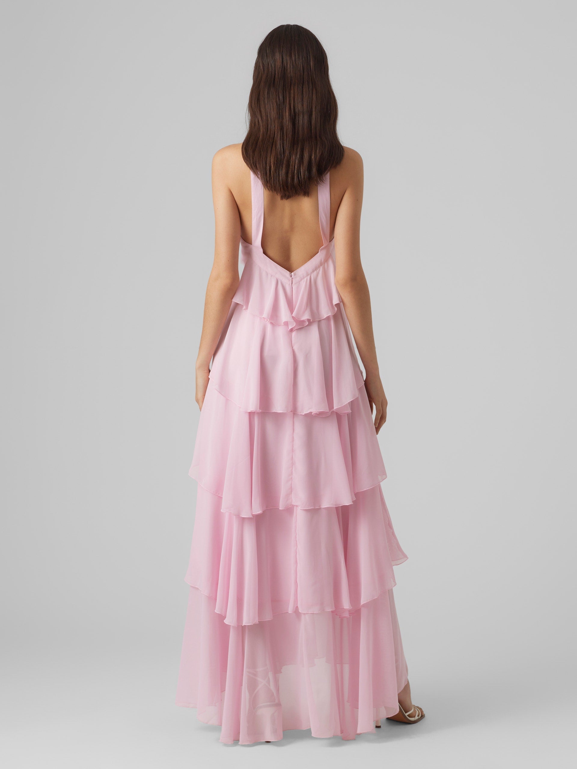 Vera – Rochie Maxi de Damă cu Volane Stratificate Elegantă