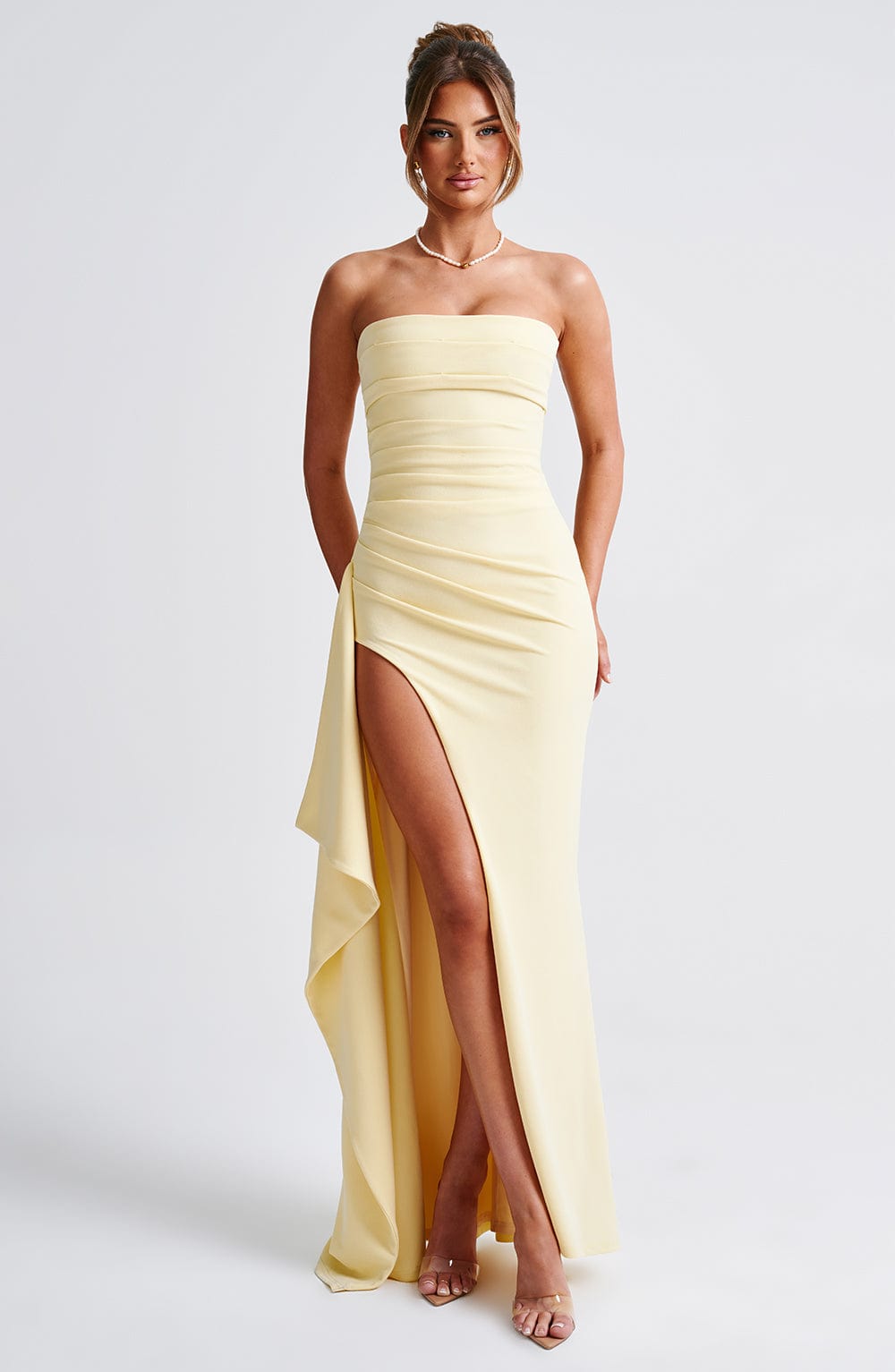 Pearson™ | Rochie maxi cu decolteu înalt