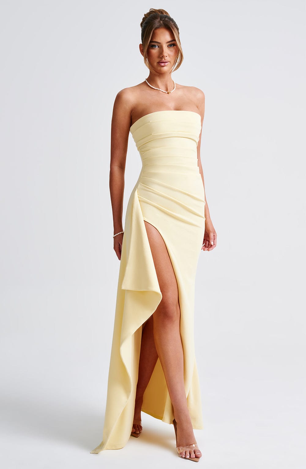 Pearson™ | Rochie maxi cu decolteu înalt