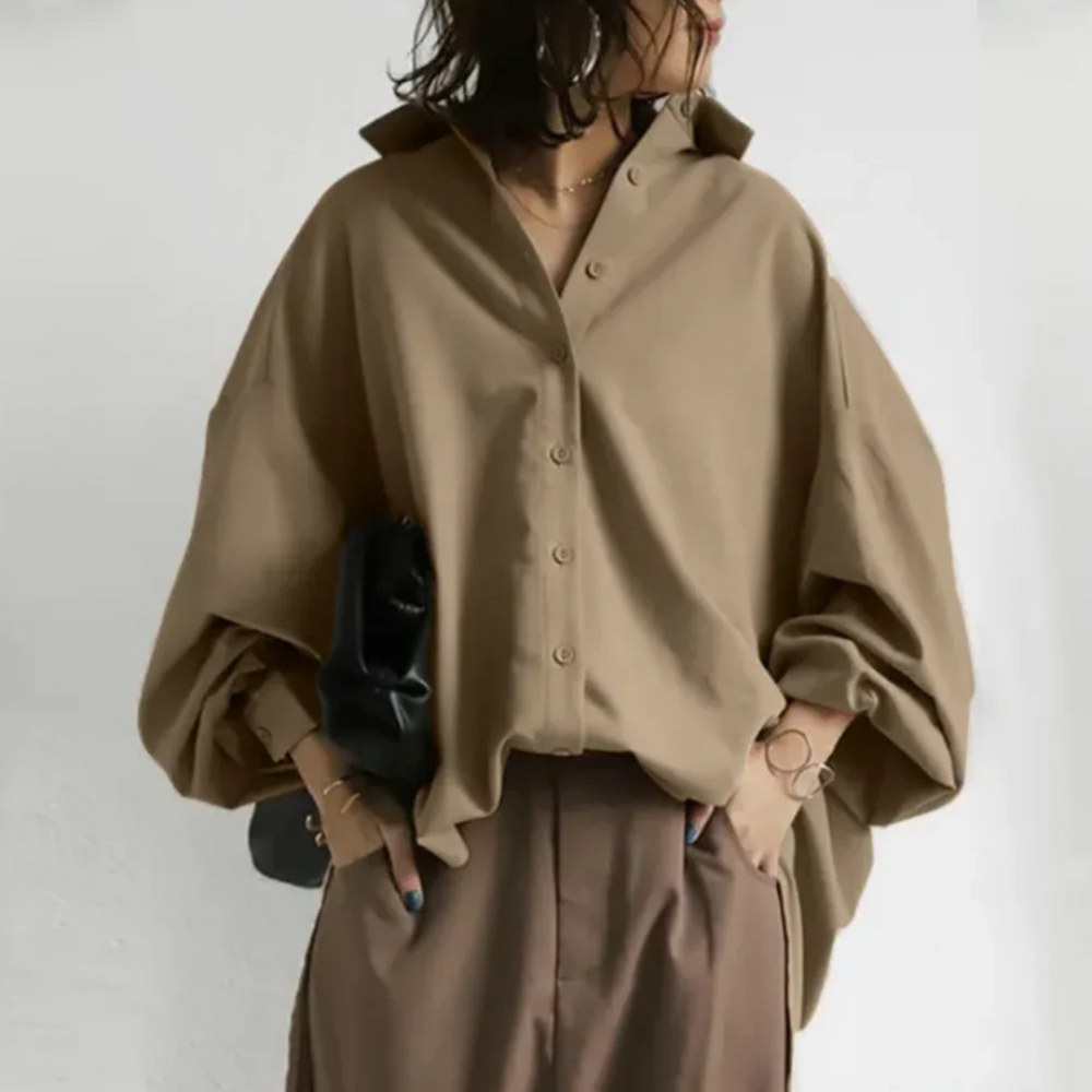 Zoey - Cămașă Oversized pentru un Look Chic de Birou